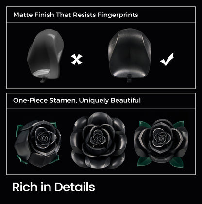 Black Roses Bouquet Building Block Set