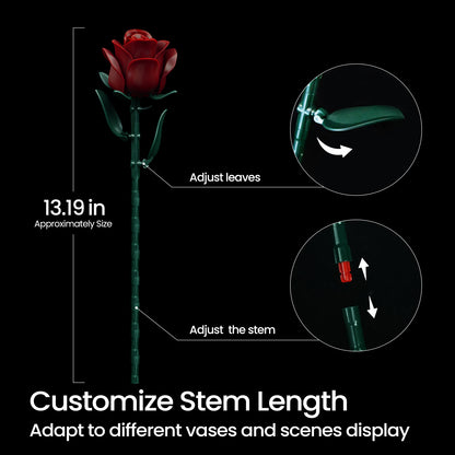 Burgundy Rose Building Bouquet Set