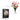 Size guide showing the Soft Pink Tulips bouquet at 35.0 cm high by 30.0 cm wide and its black box at 25.5 by 18.0 by 5.5 cm.