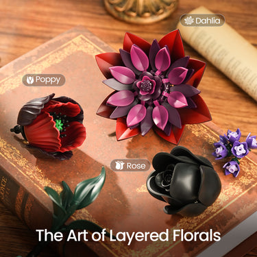 Dark Bloom Flowerbed Bouquet Craft Kit